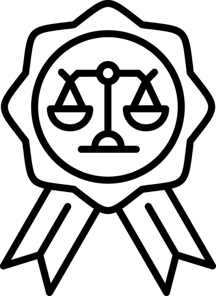 Award Line Icon Design Element vector