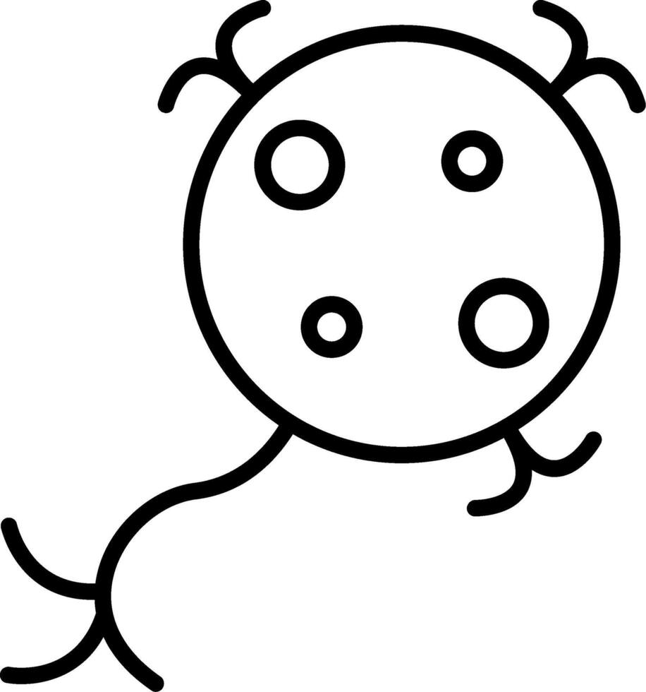 Neuron Line Icon Design Element vector