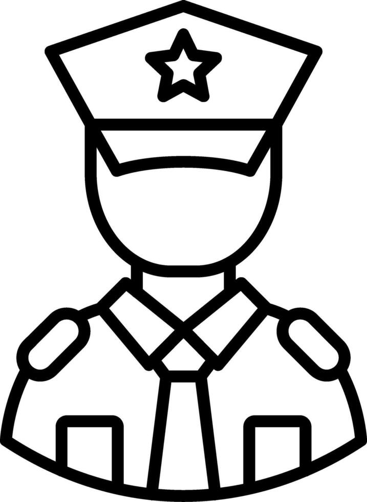 Guard Line Icon Design Element vector