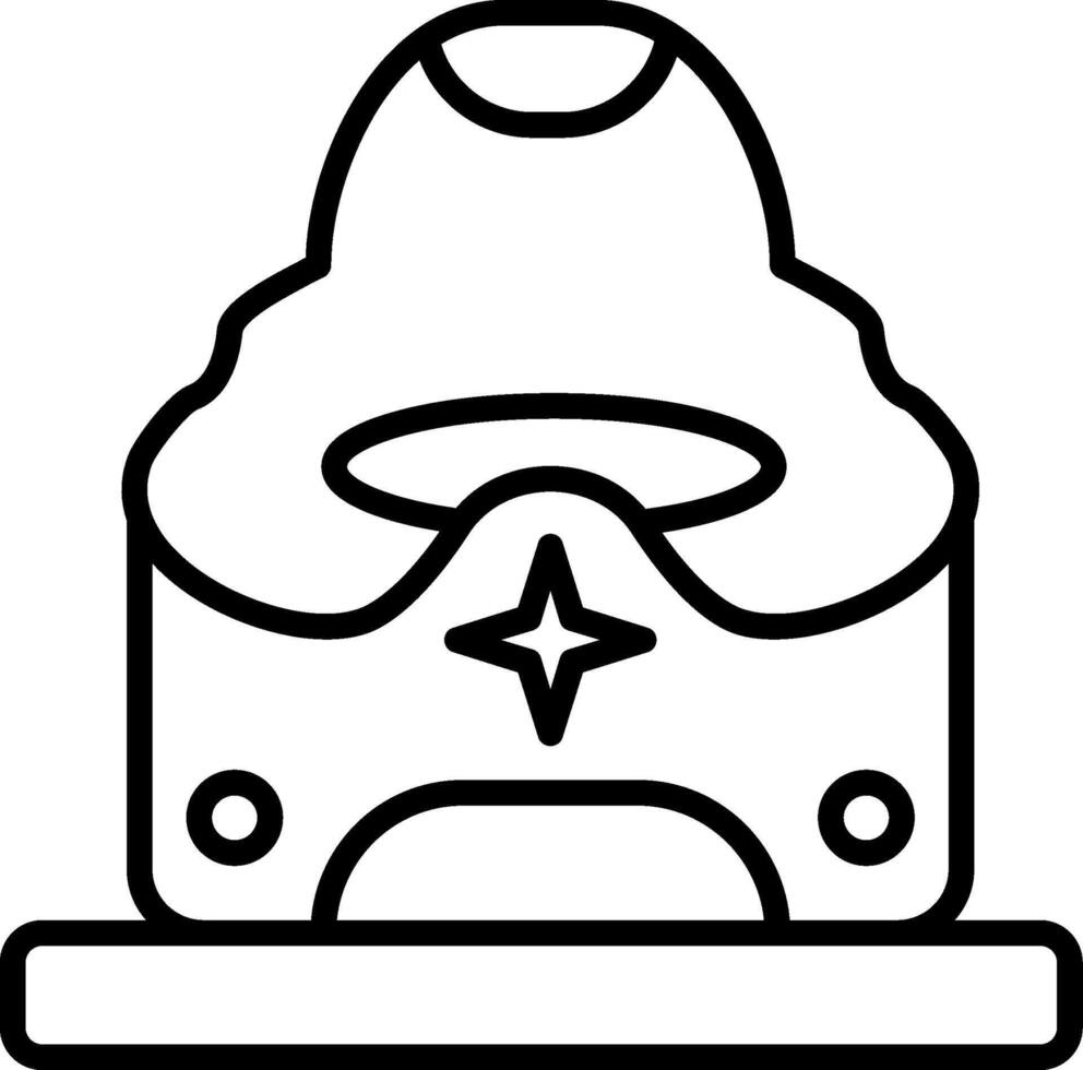 Potty Line Icon Design Element vector