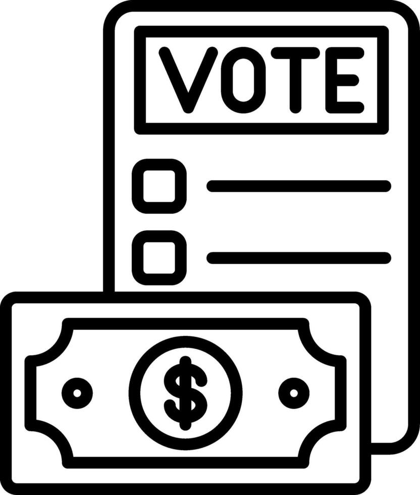 Money Line Icon Design Element vector