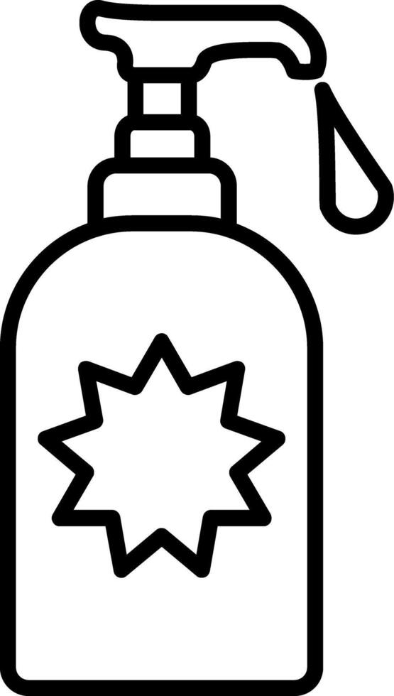 Soap Container Line Icon Design Element vector