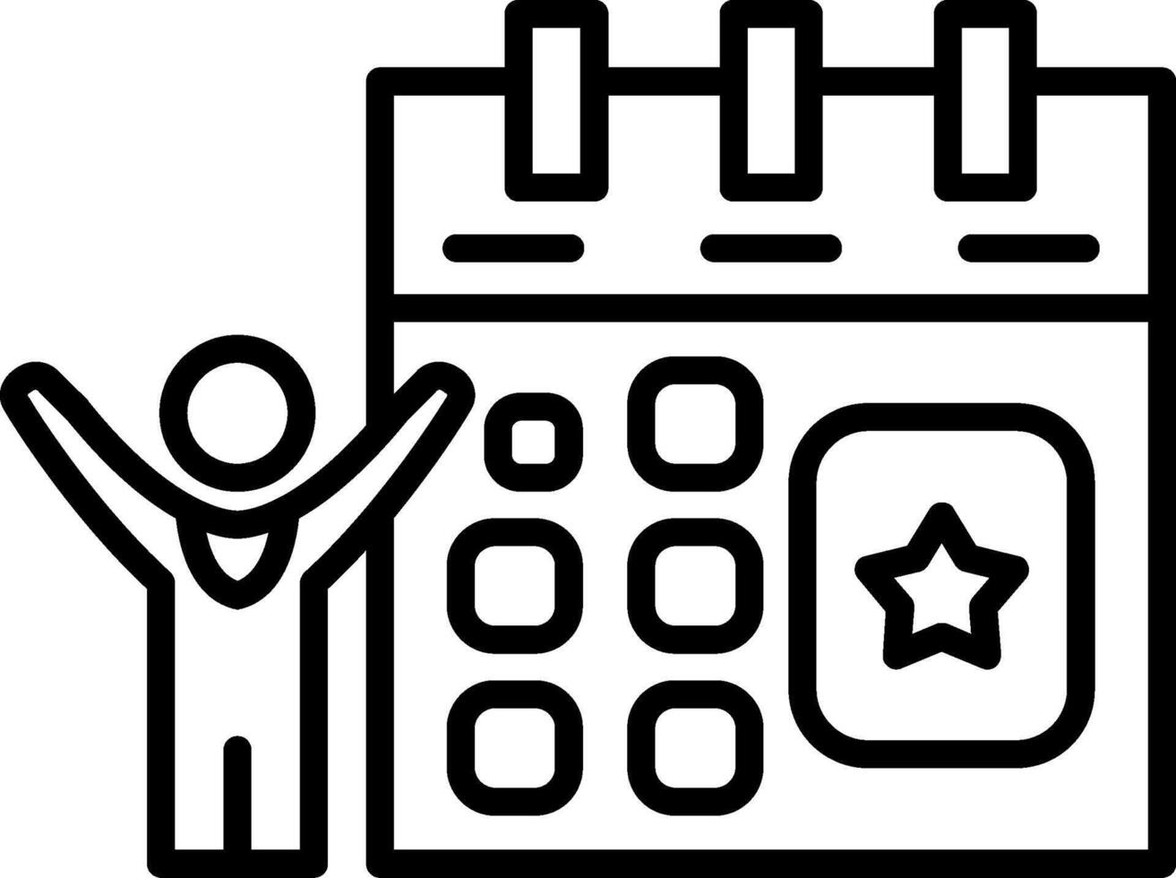 Timeline Line Icon Design Element vector