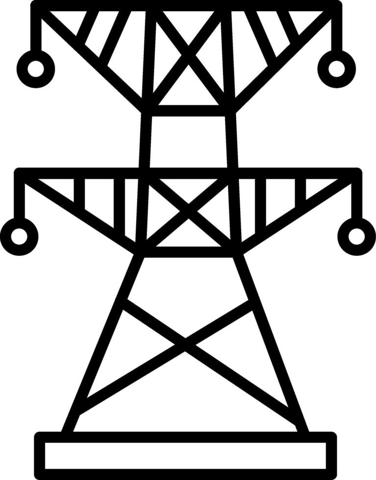 Electric Power Line Icon Design Element vector