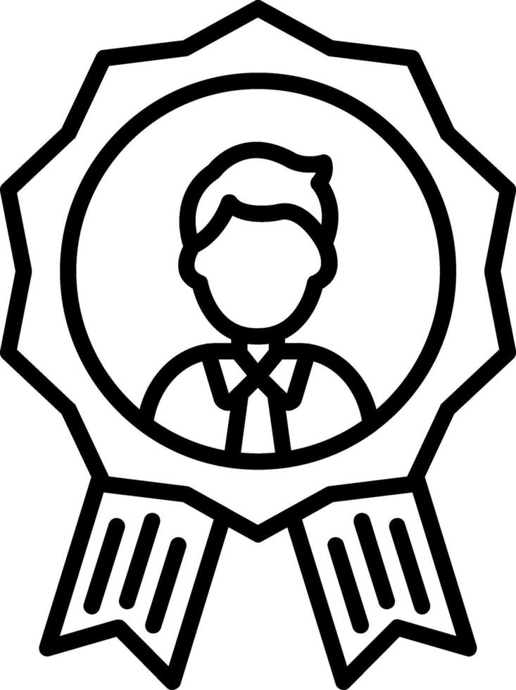 Vip Line Icon vector