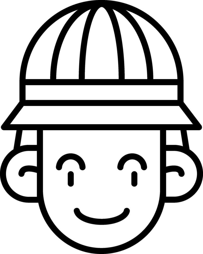 Archeologist Line Icon vector