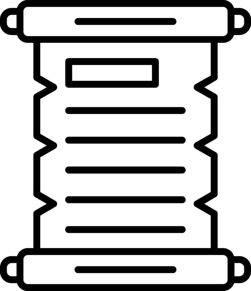 Scrolls Line Icon vector