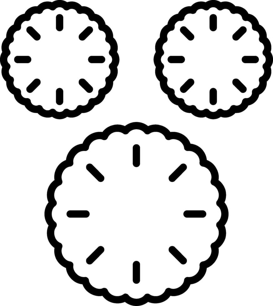 Pompom Line Icon vector