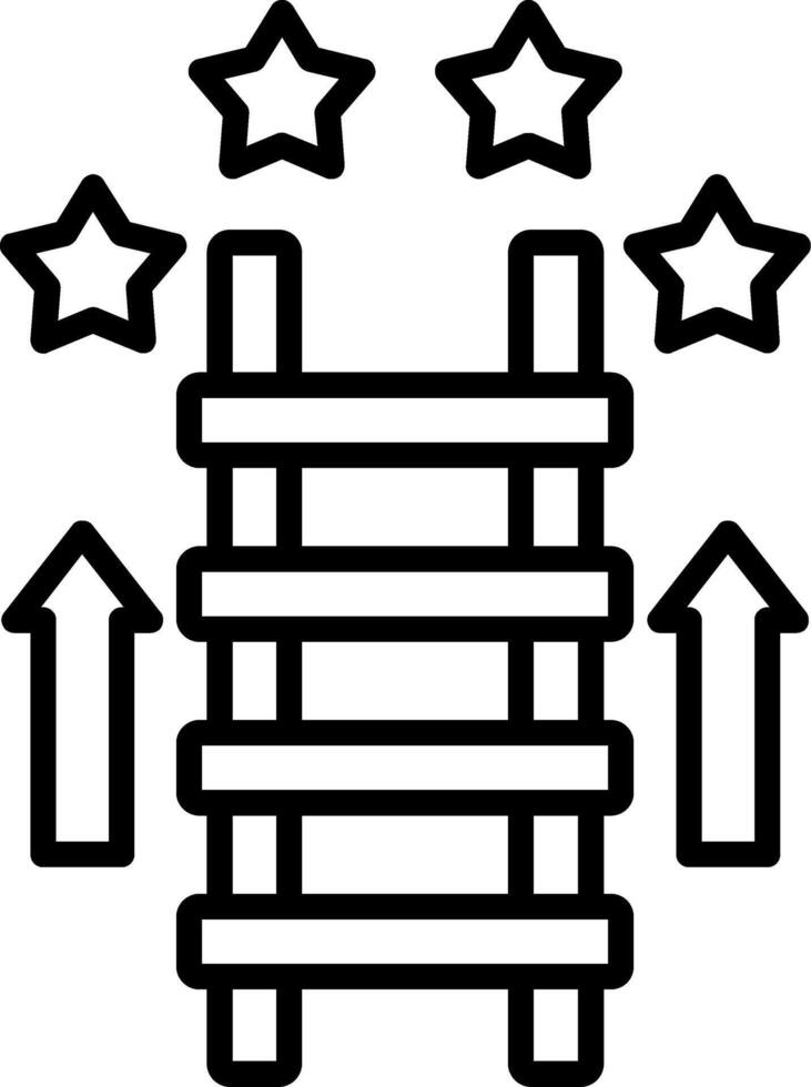 Ladder Line Icon vector