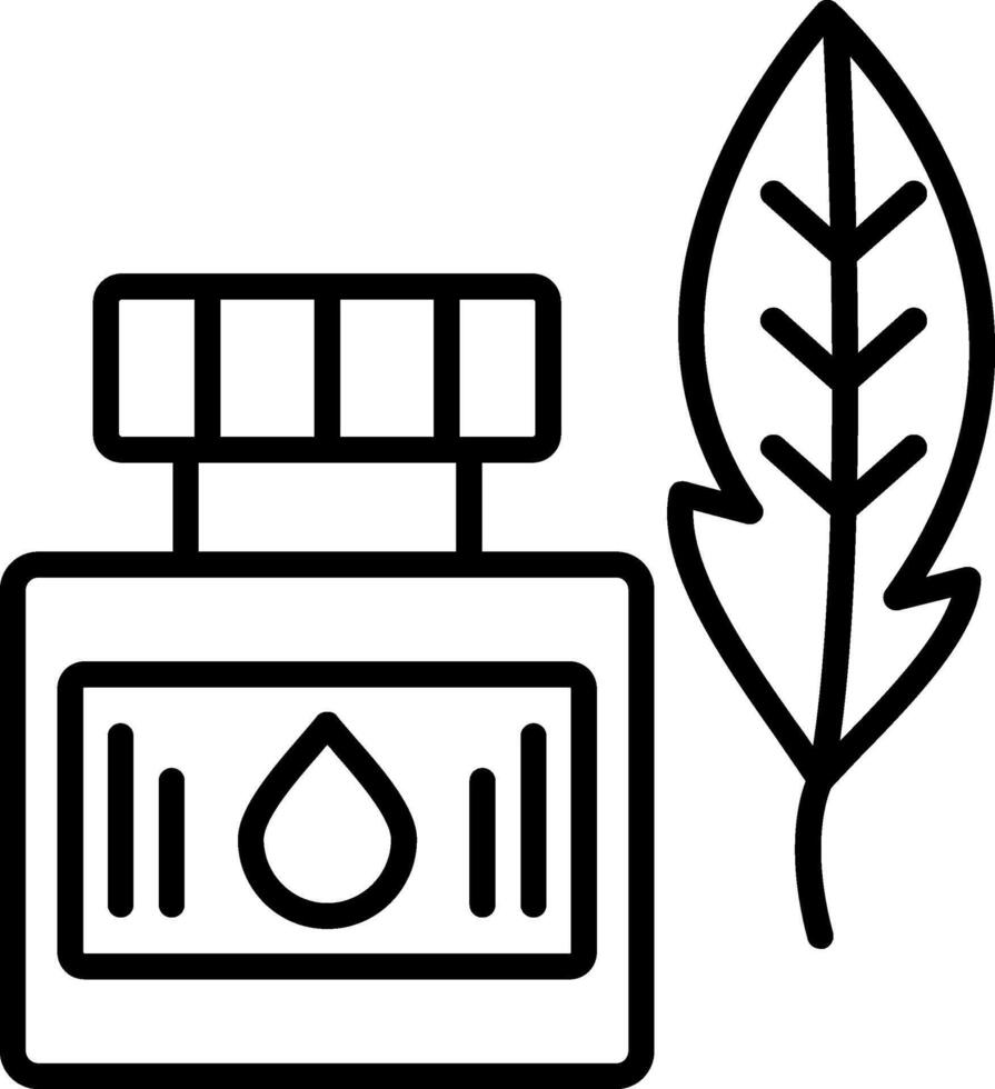 Quill Line Icon vector