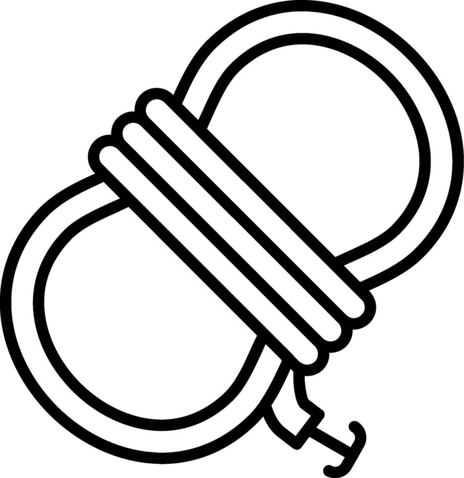 Rope Line Icon vector