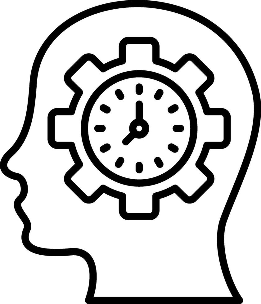 Deadline Line Icon vector