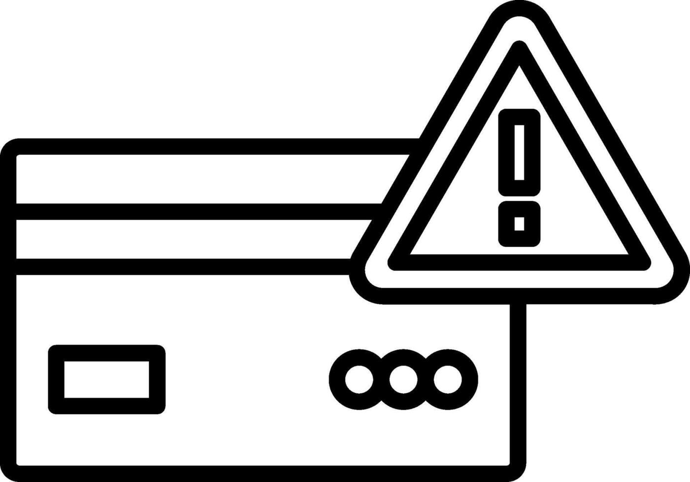 Warning Line Icon vector