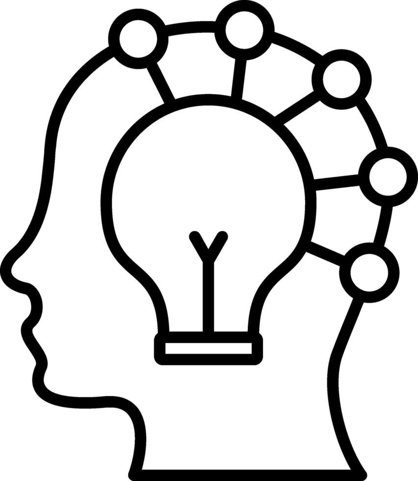 Thought Leadership Line Icon vector