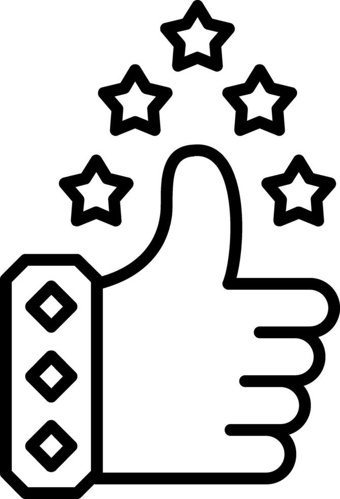 Appreciation Line Icon vector