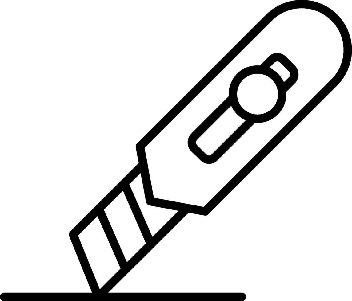 Cutter Line Icon vector