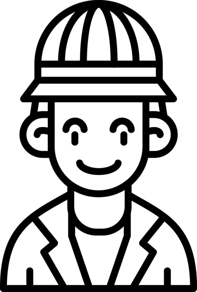 Archaeologist Line Icon vector