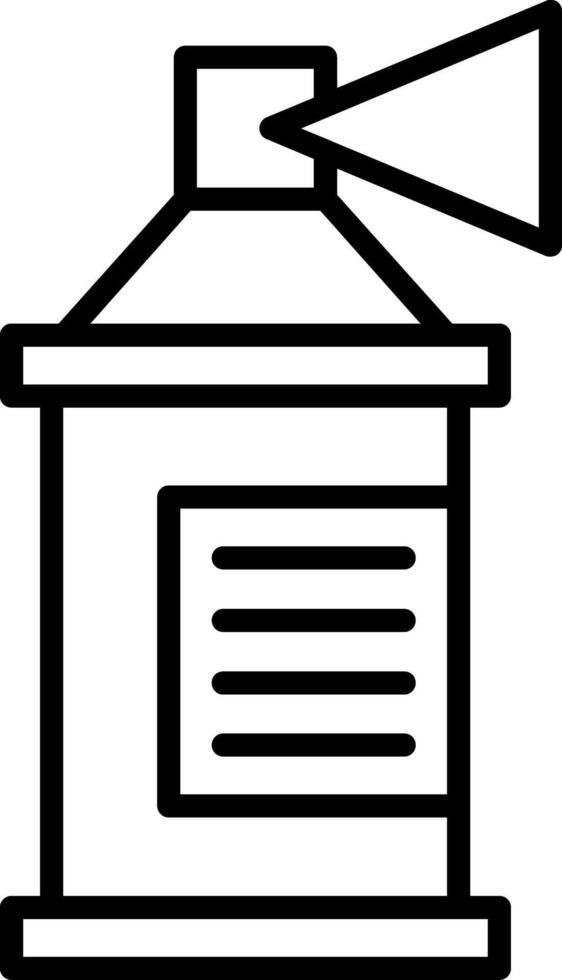 Paint Spray Line Icon vector