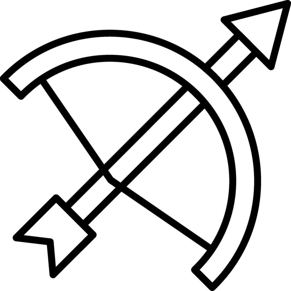 Archery Line Icon vector