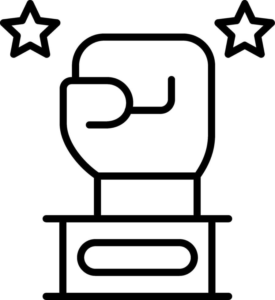 Winner Line Icon vector