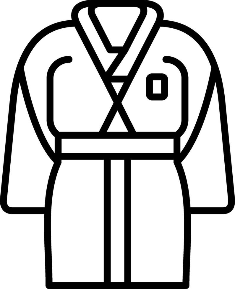 Robe Line Icon vector