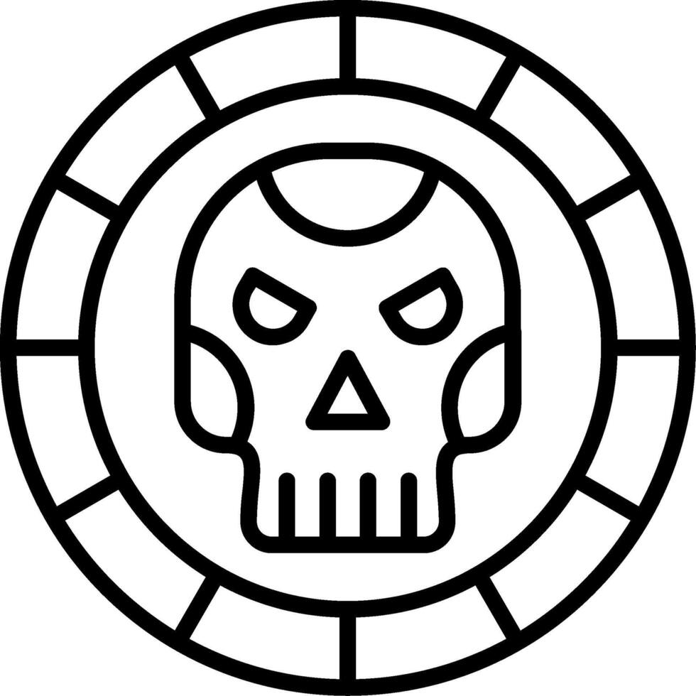 Coin Line Icon vector
