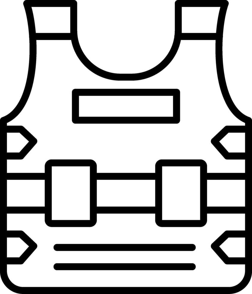 Armor Line Icon vector