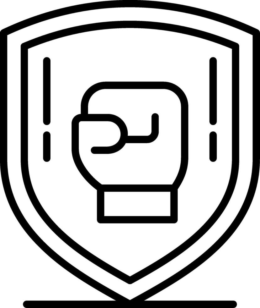 Shield Line Icon vector