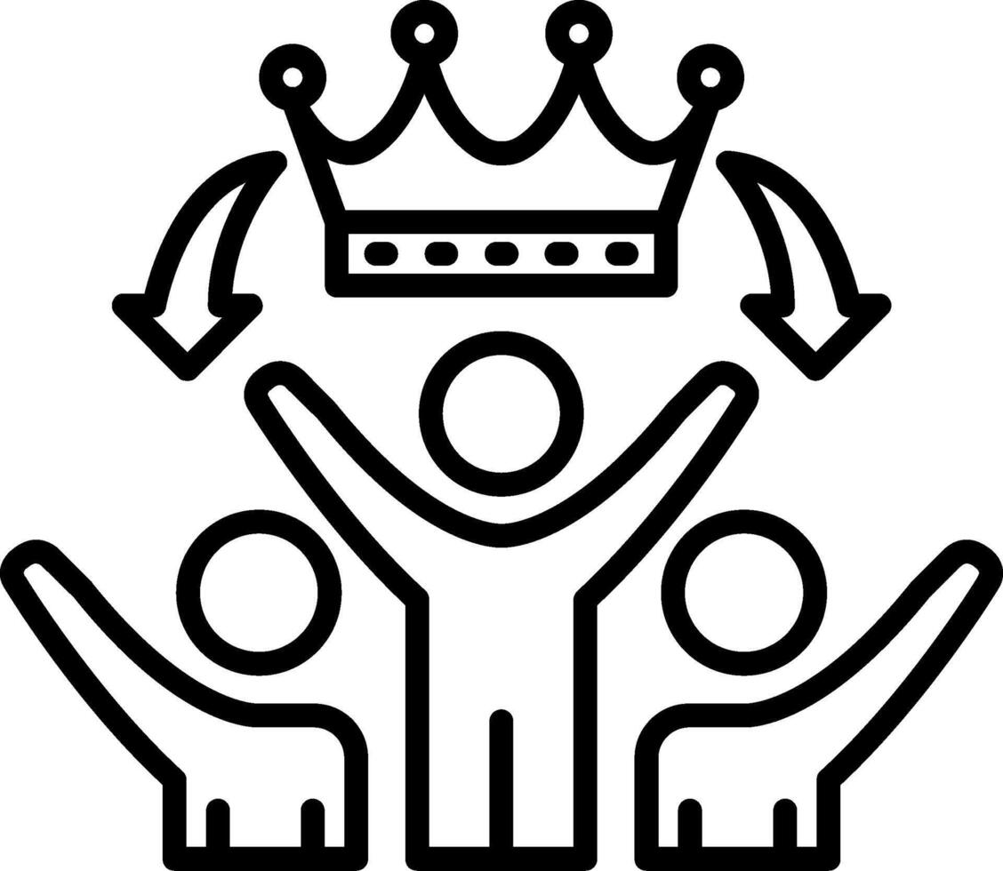Grouping Line Icon vector