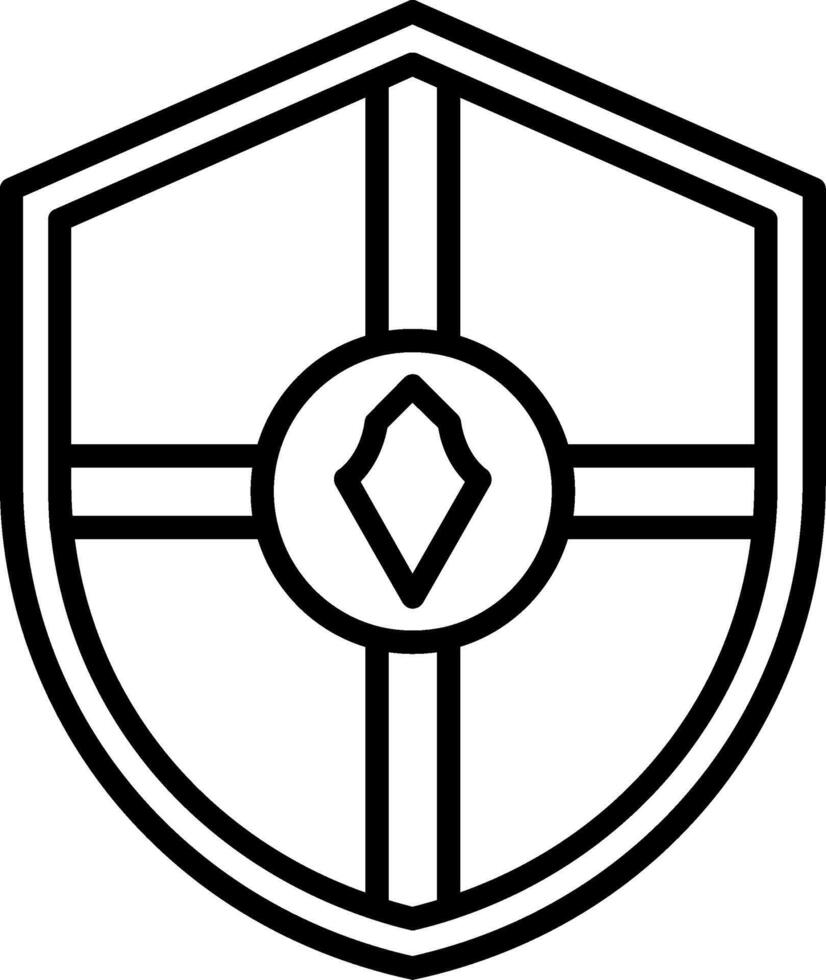 Shield Line Icon vector