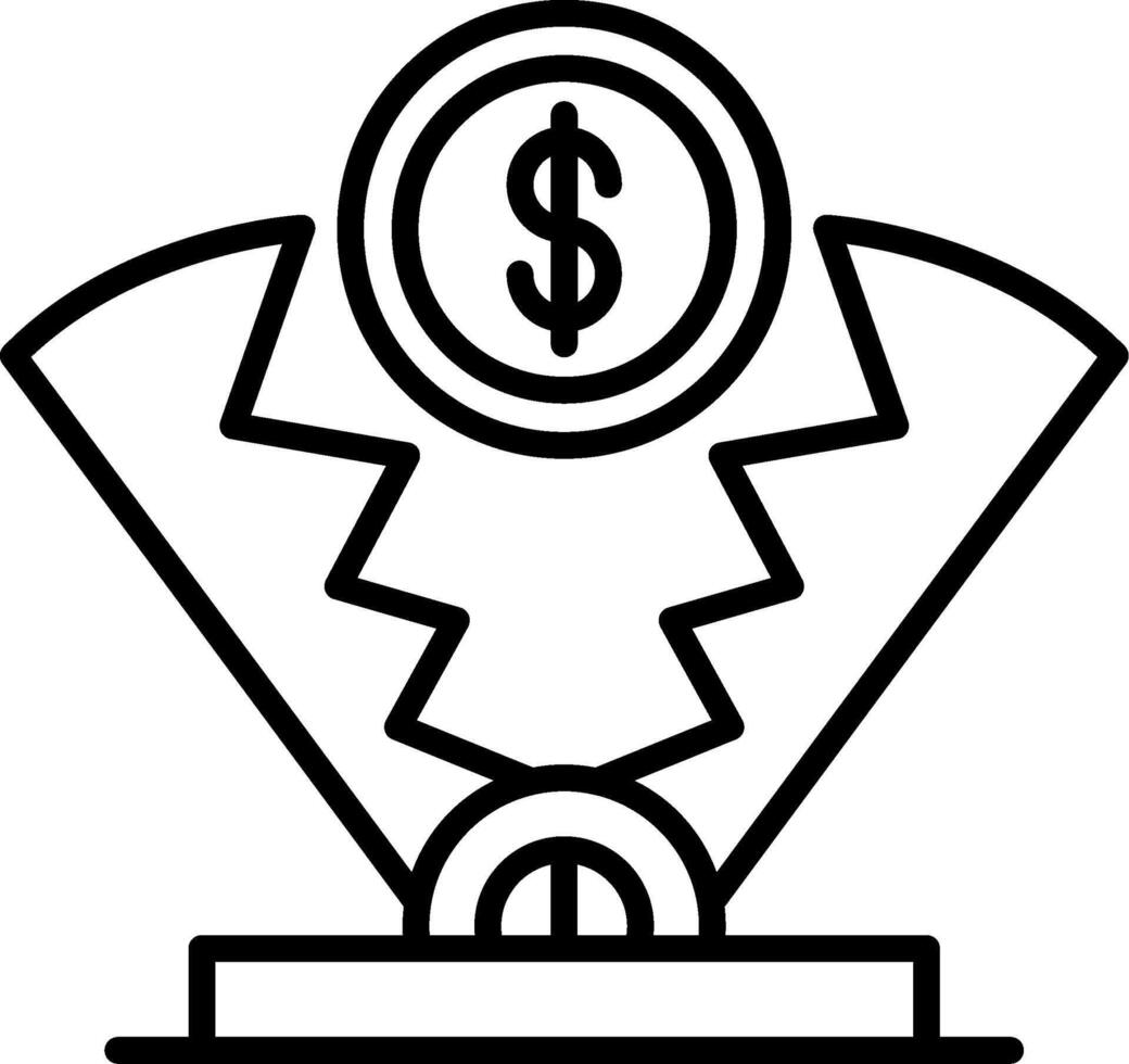Trap Line Icon vector