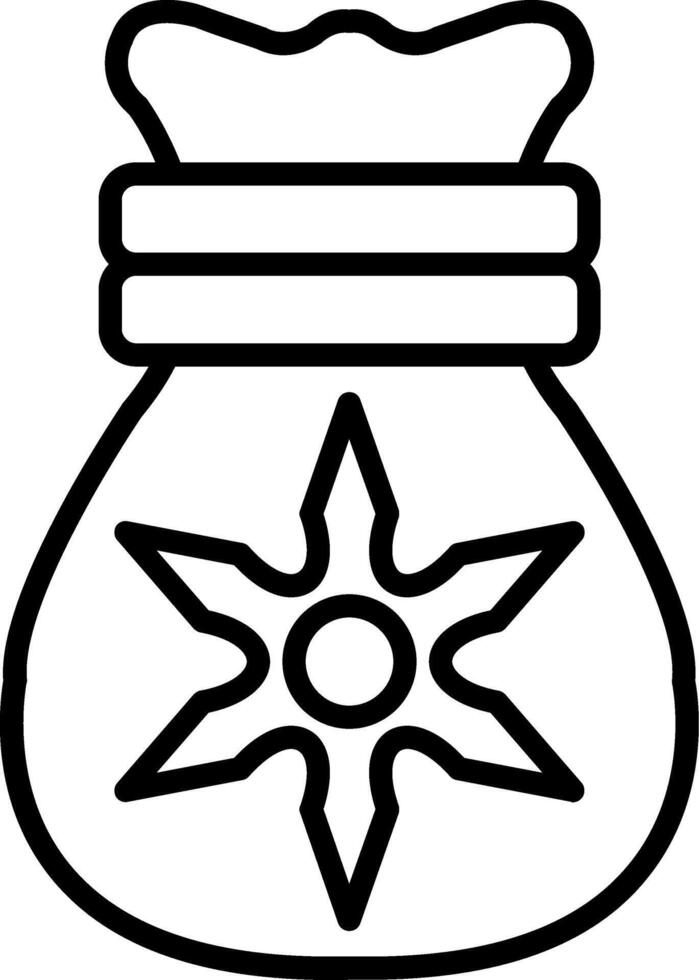 Pouch Line Icon vector