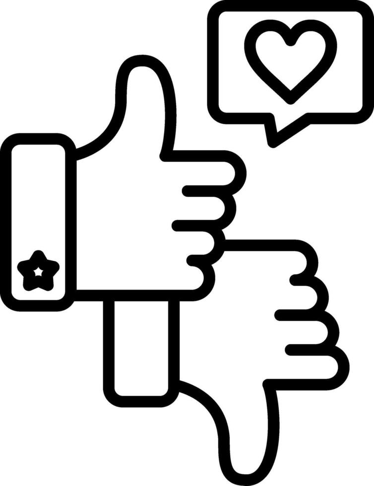 Feedback Line Icon vector