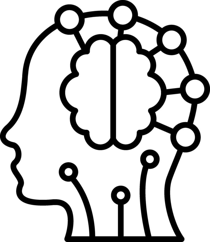 Logical Thinking Line Icon vector