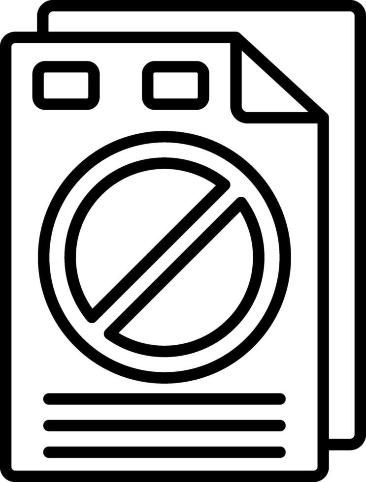 Letter Line Icon vector