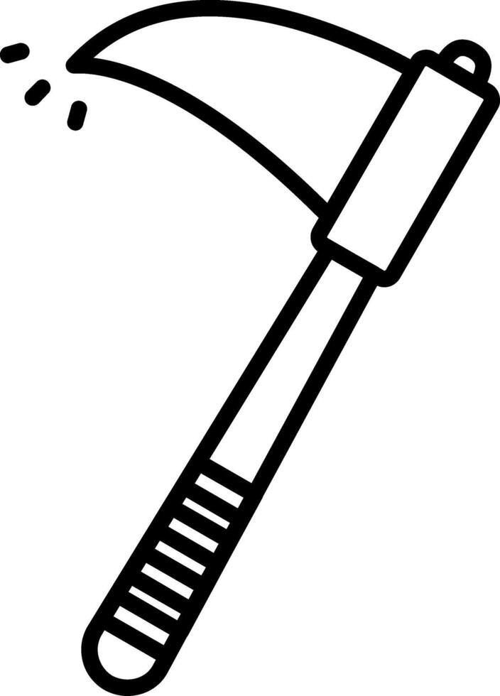 Sickle Line Icon vector