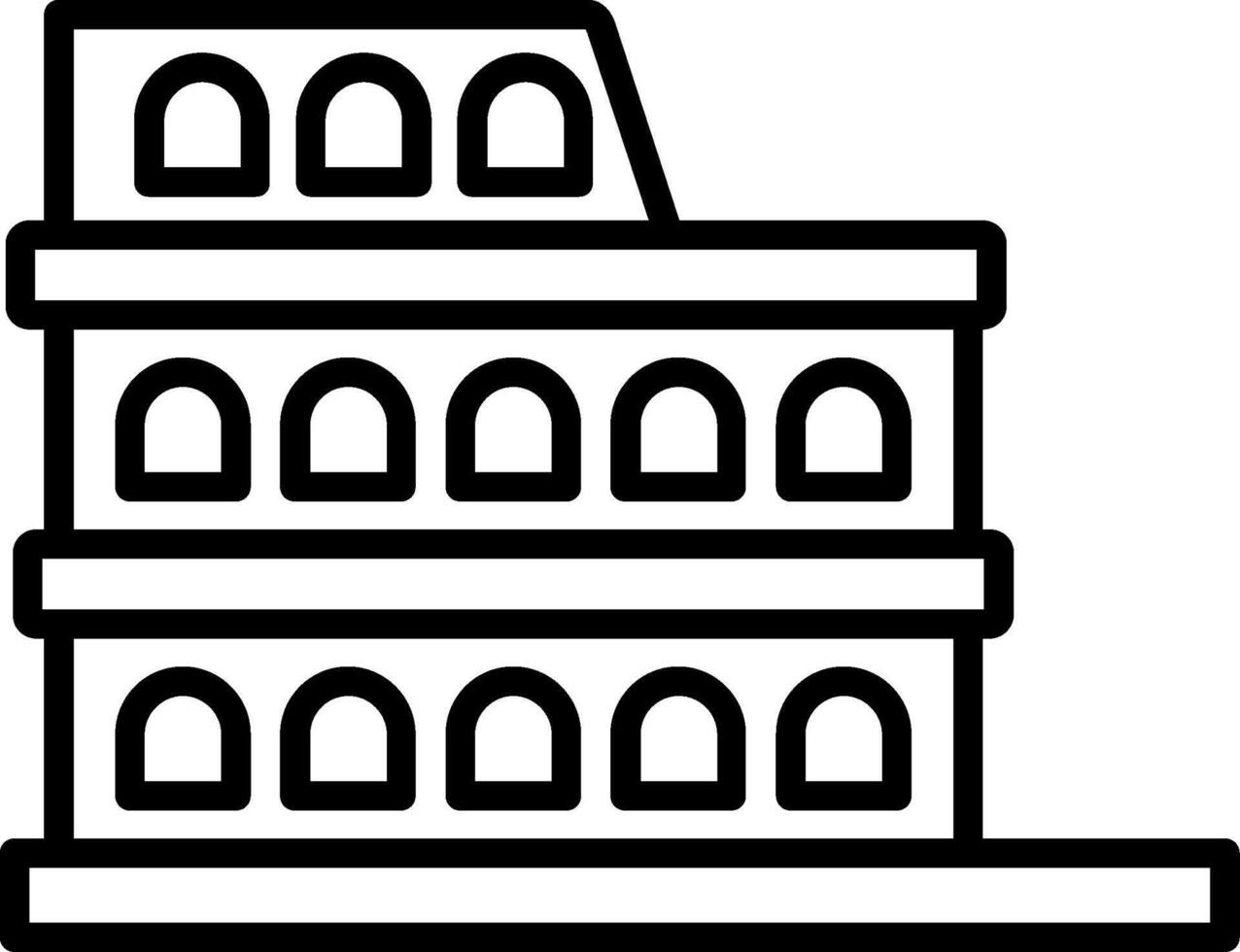 Colosseum Line Icon vector