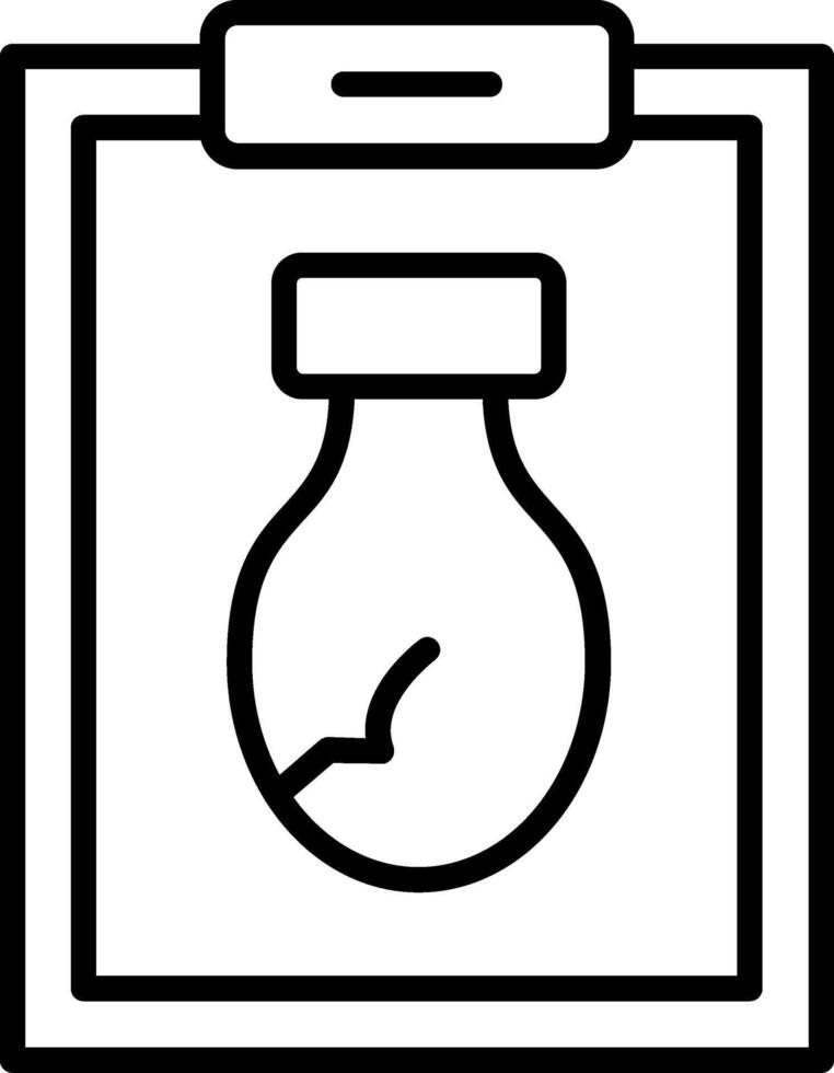 Report Line Icon vector
