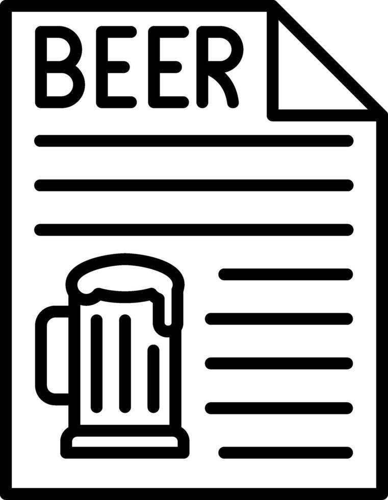 Sheet Line Icon vector