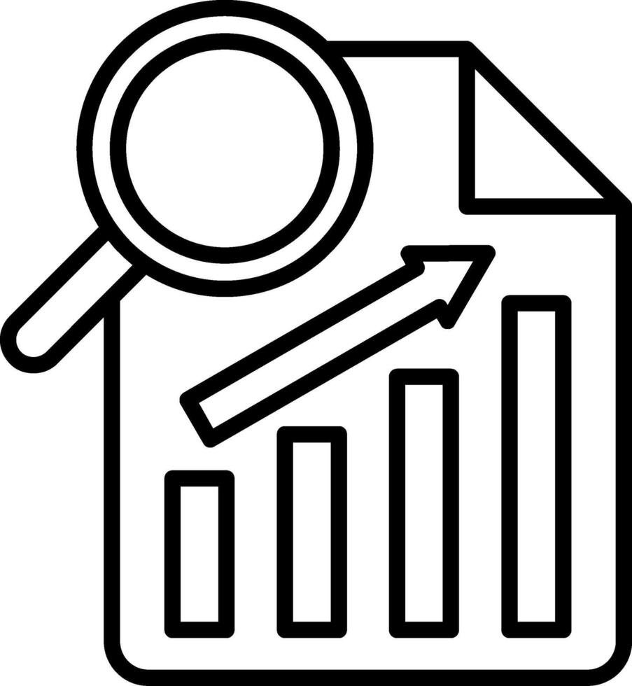 Inspection Line Icon vector
