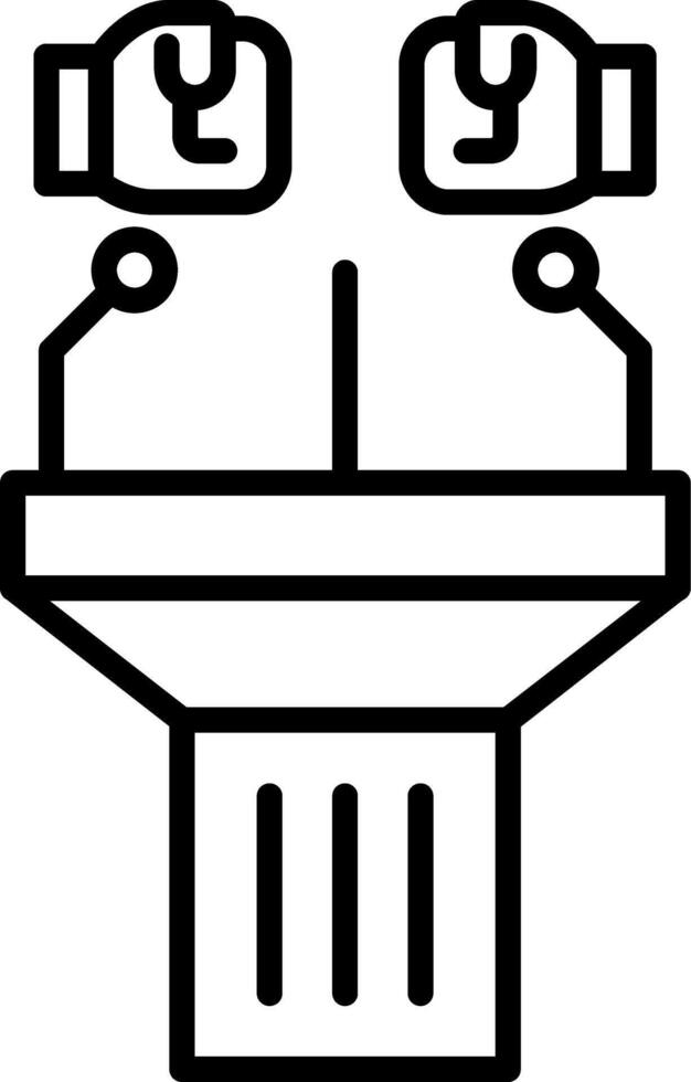 Conference Line Icon vector