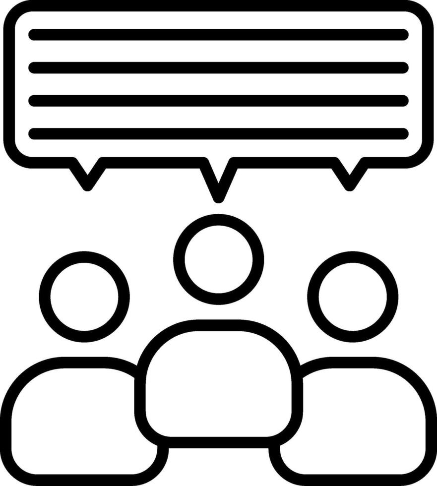 Stakeholder Line Icon vector