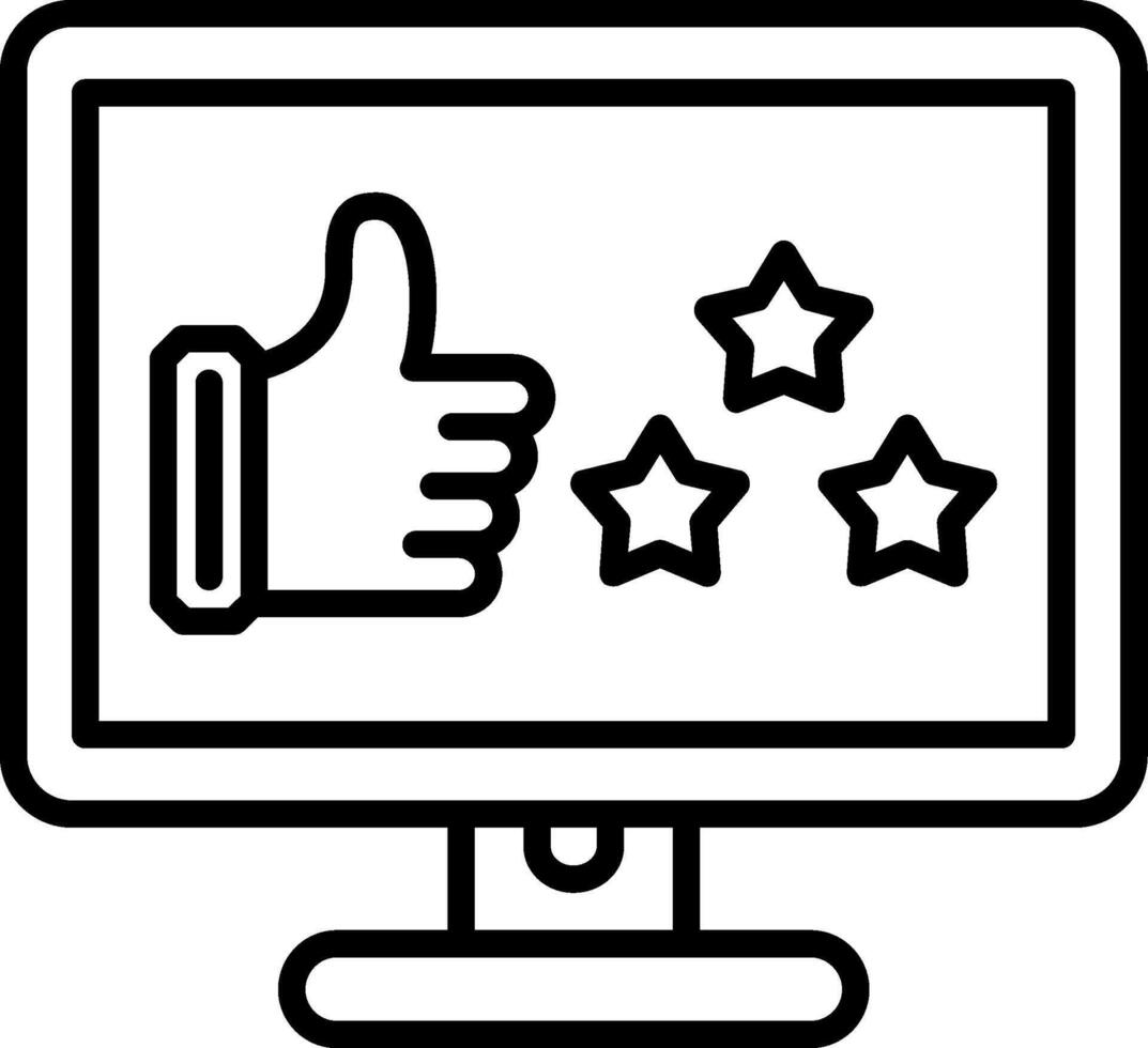 Feedback Line Icon vector
