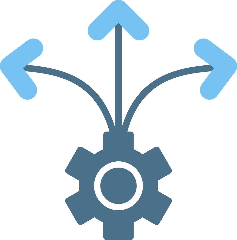 Flexibility Glyph Two Color Icon Design vector