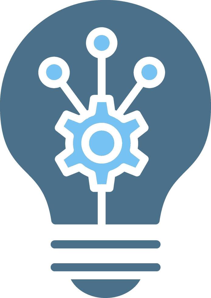 Invention Glyph Two Color Icon Design vector