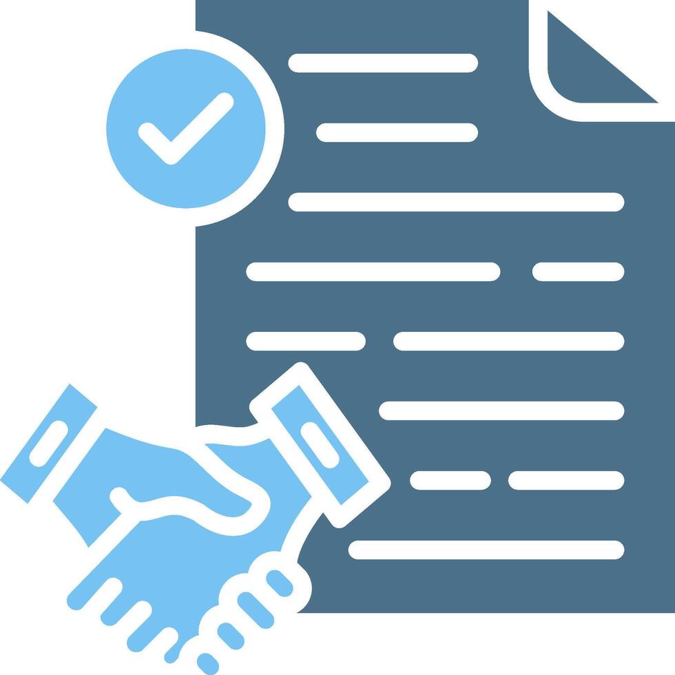 Employment Glyph Two Color Icon Design vector