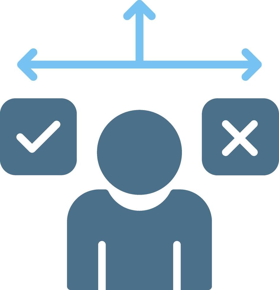 Guide Glyph Two Color Icon Design vector