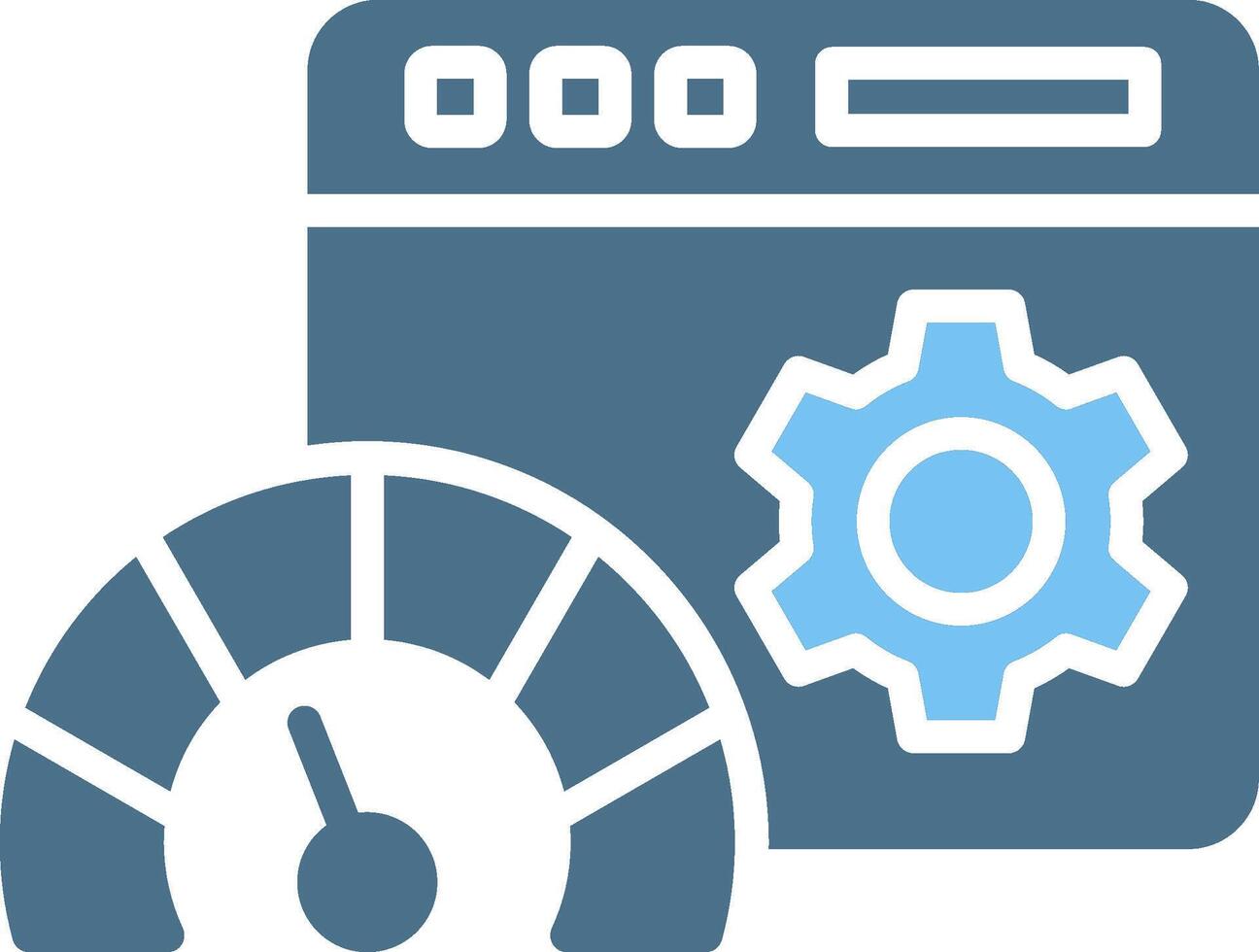 Dashboard Glyph Two Color Icon Design vector