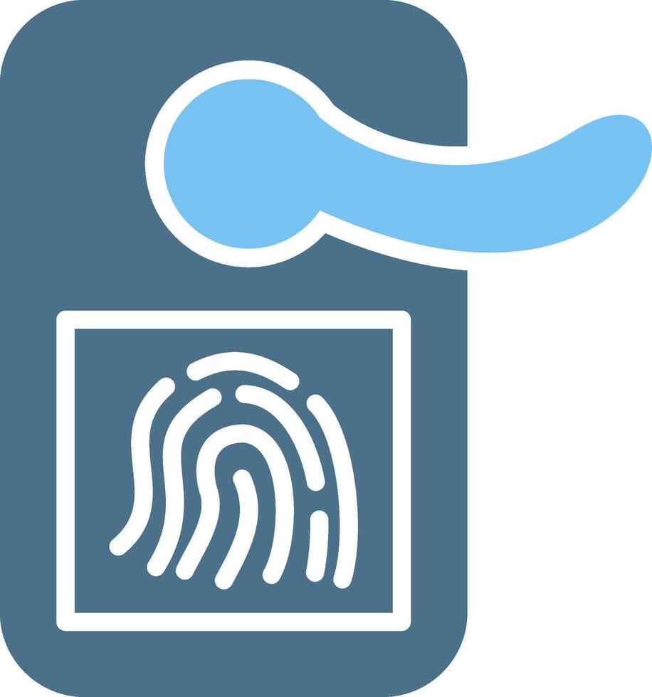 Door Handle Glyph Two Color Icon Design vector
