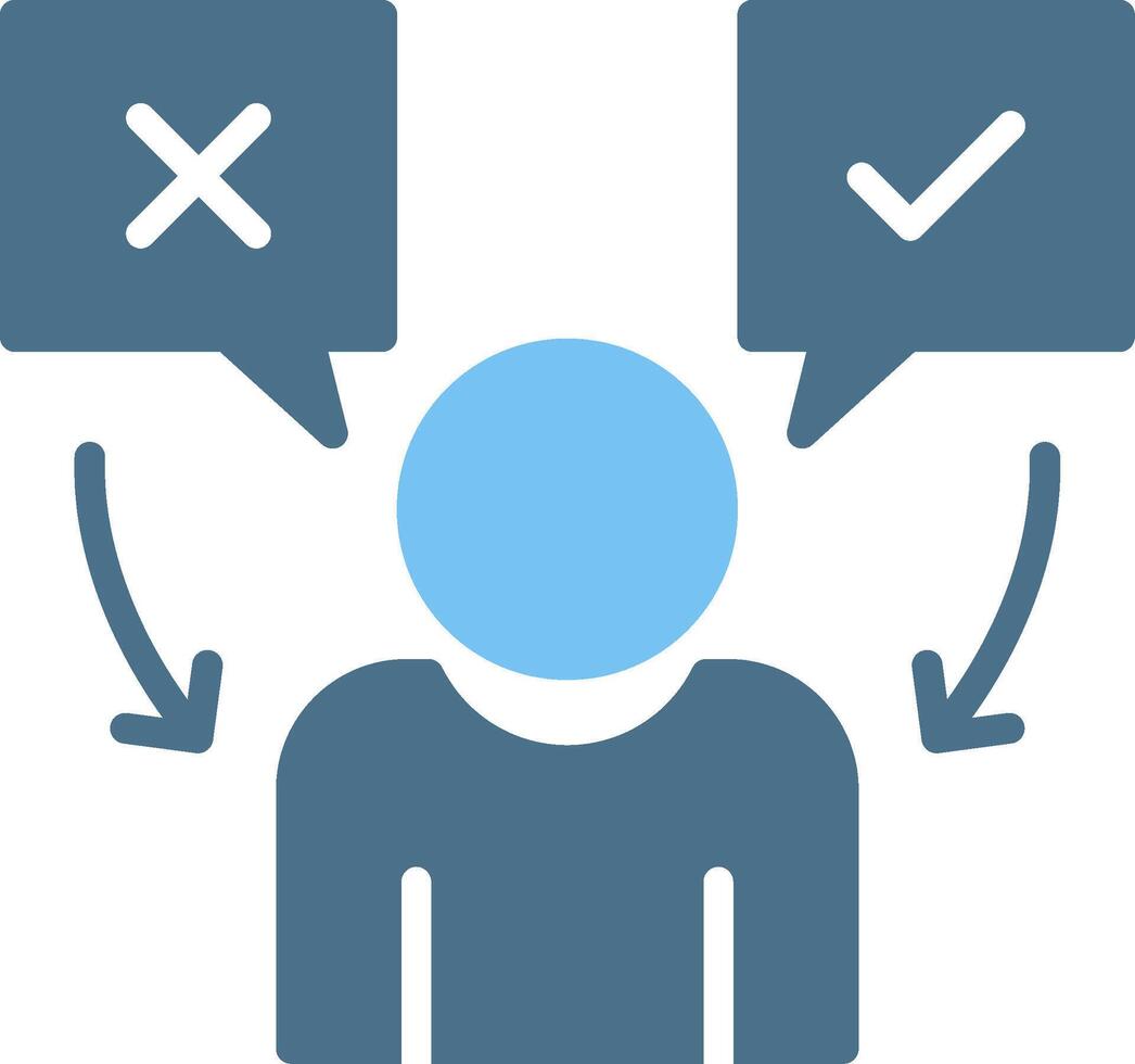 Select Glyph Two Color Icon Design vector